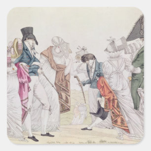Les Invisibles', c.1807 Square Sticker