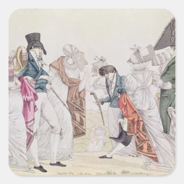 Les Invisibles', c.1807 Square Sticker (Front)