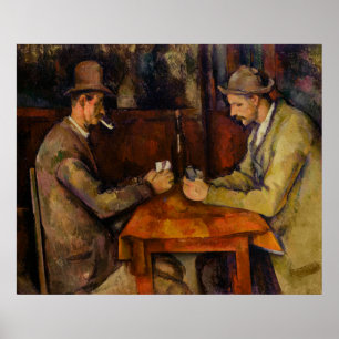Les Joueurs de Cartes by Paul Cézanne Poster