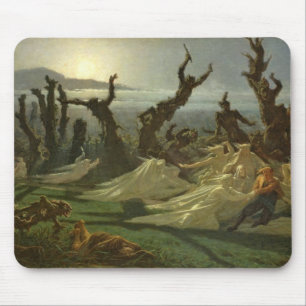 Les Lavandieres de la Nuit c.1861 Mouse Mat