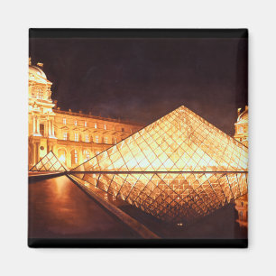 "Les Lumieres du Louvre" Watercolor Art Magnet