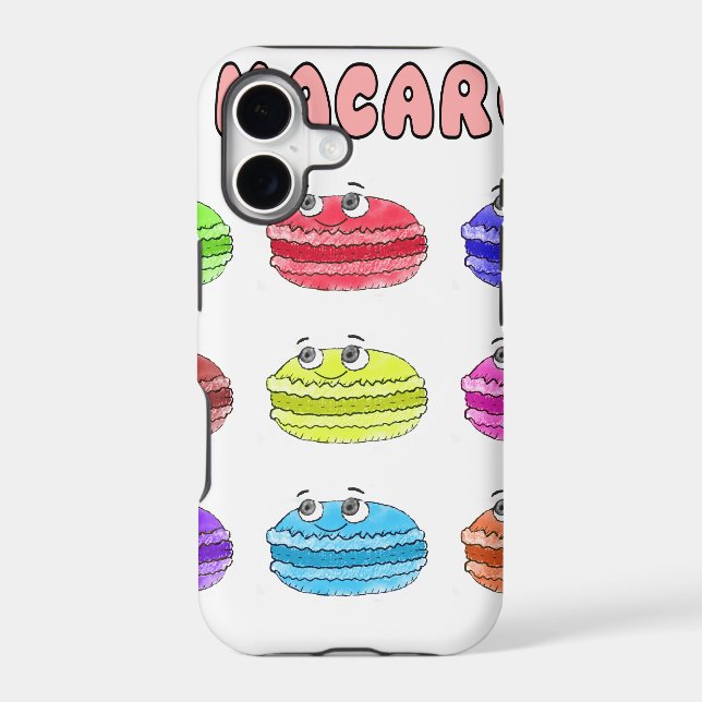 Les Macarons Cute Cartoon (Back)
