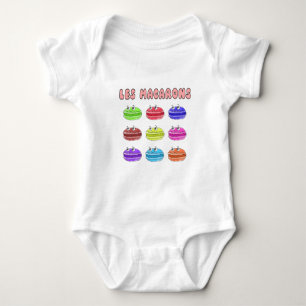 Les Macarons Cute Cartoon Baby Bodysuit