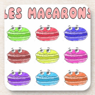 Les Macarons Cute Cartoon Coaster