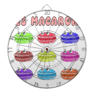Les Macarons Cute Cartoon Dartboard