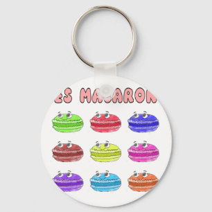 Les Macarons Cute Cartoon Key Ring