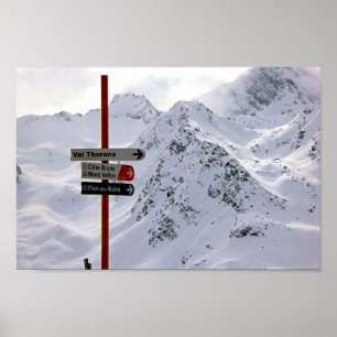 Les Menuires Three Valleys French Alps France Poster
