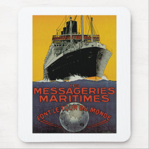 Les Messageries Maritimes Mouse Mat