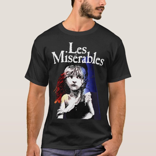 LES Miserables Design Soft Cotton T-Shirt (Front)