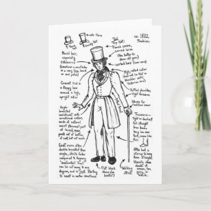 Les Misérables Love:  1832 Fashion Cheat Sheet Car Card