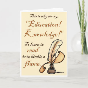 Les Misérables Love: Education Knowledge Note Card