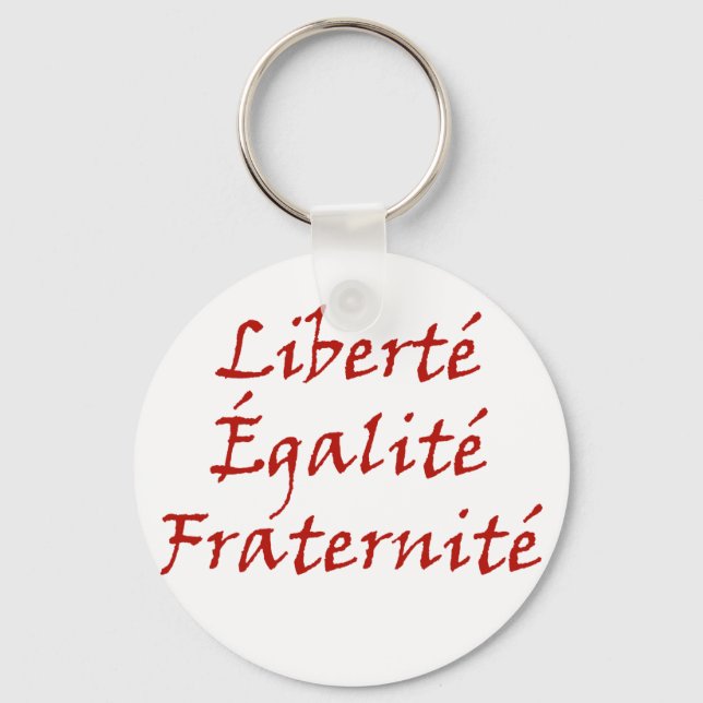 Les Misérables Love: Liberté, Égalité, Fraternité Key Ring (Front)