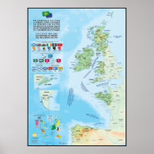 Les nations celtiques : carte, drapeaux et langues