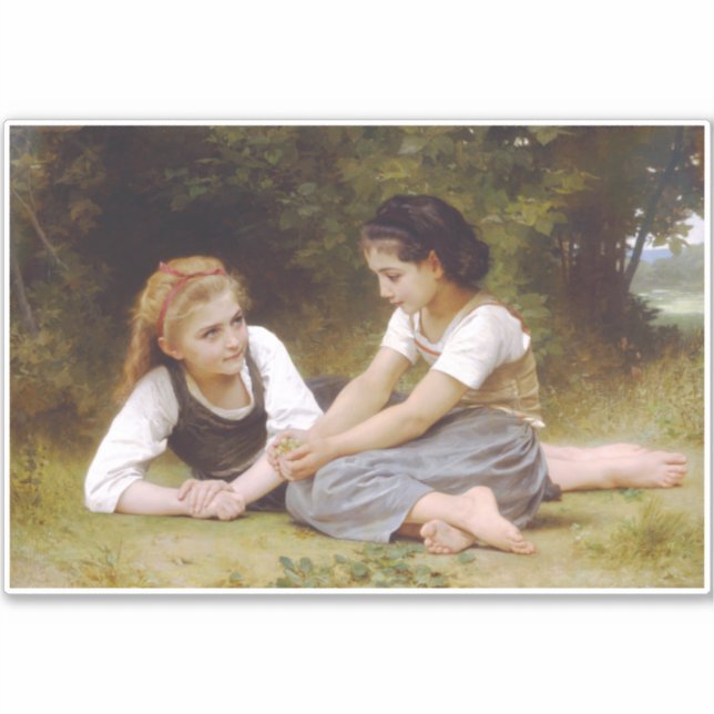 Les Noisettes: Young Girls Collecting Hazelnuts (Front)