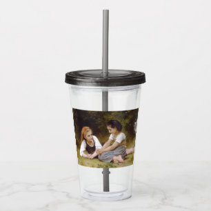Les Noisettes: Young Girls Collecting Hazelnuts Acrylic Tumbler