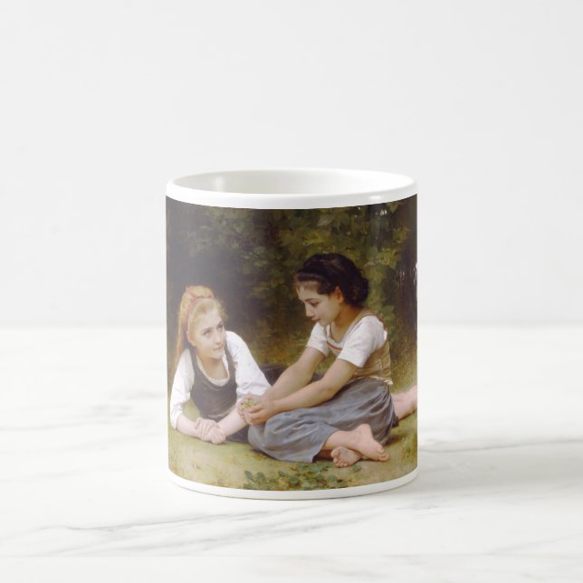 Les Noisettes: Young Girls Collecting Hazelnuts Coffee Mug (Center)