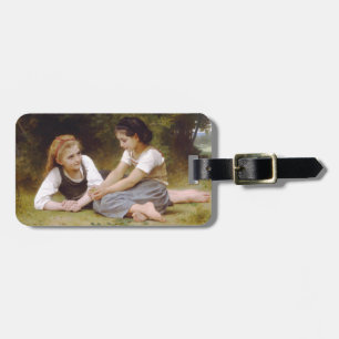 Les Noisettes: Young Girls Collecting Hazelnuts Luggage Tag