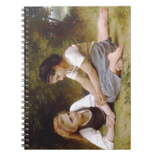 Les Noisettes: Young Girls Collecting Hazelnuts Notebook