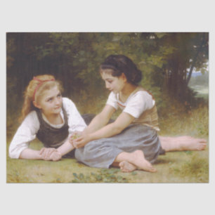 Les Noisettes: Young Girls Collecting Hazelnuts Tissue Paper