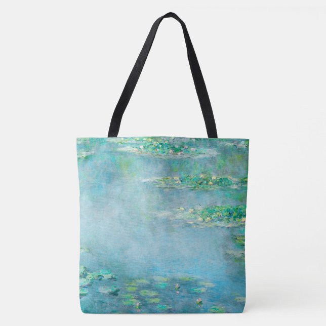 Les Nympheas Water Lilies Impressionism Fine Art Tote Bag (Front)