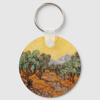Les oliviers de Vincent Van Gogh (Olives trees) Key Ring