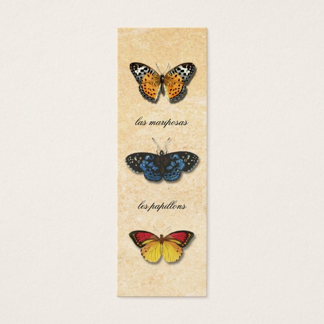 Les Papillons Bookmark (Front)