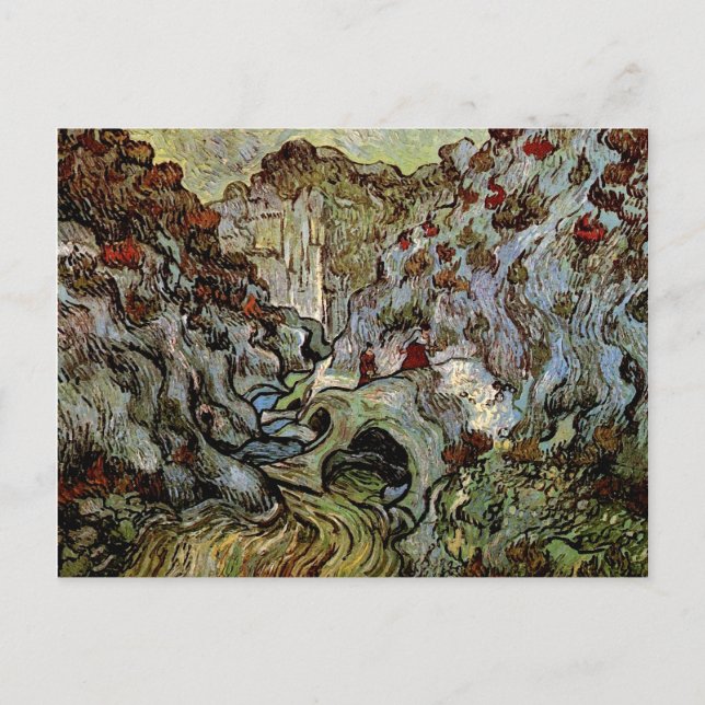 Les Peiroulets Ravine, Vincent van Gogh Postcard (Front)