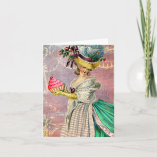Les Petits Gateaux Marie Antoinette Cupcake Card