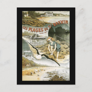 les plages de saint brevin postcard