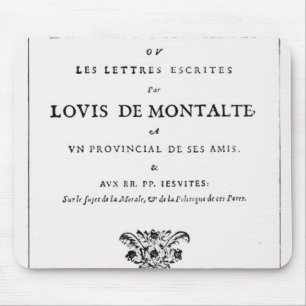 Les Provinciales' by Blaise Pascal Mouse Mat