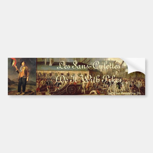 Les Sans-Culottes Bumper Sticker (Front)
