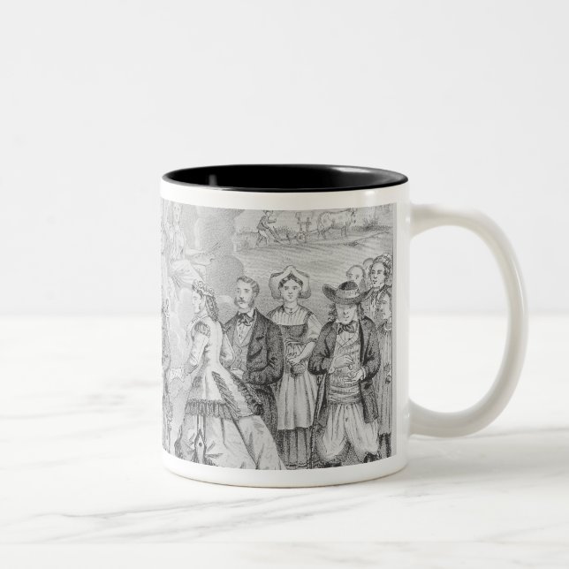 Les Splendeurs de la Republique' , 1872 Two-Tone Coffee Mug (Right)