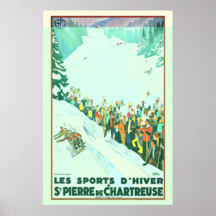 Les Sports d’Hiver St. Pierre de Chartreuse France Poster
