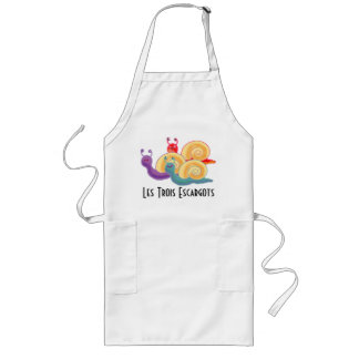 Les Trois escargots Long Apron