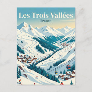 Les Trois Vallées France Postcard