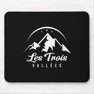 Les Trois Vallées France Ski Resort Skiing Snowboa Mouse Mat