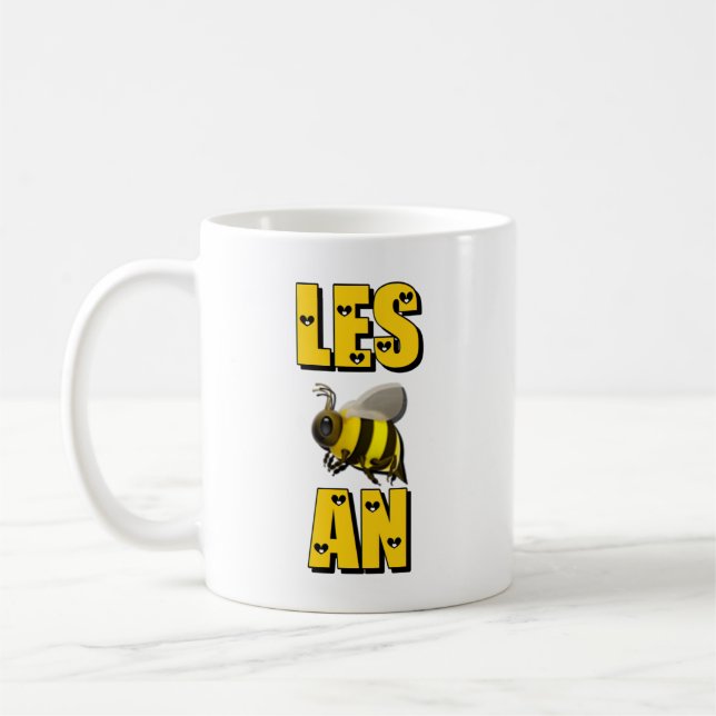LES🐝AN (Lesbian Pride) Coffee Mug (Left)