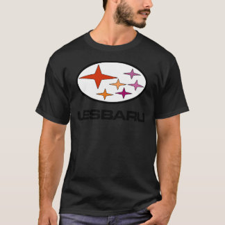 Lesbaru - Lesbian Car Logo Sticker T-Shirt