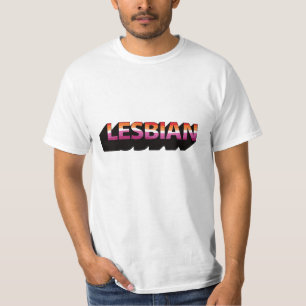 LESBIAN 3D Flag T-Shirt