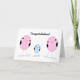 Lesbian adopted a boy congratulations card