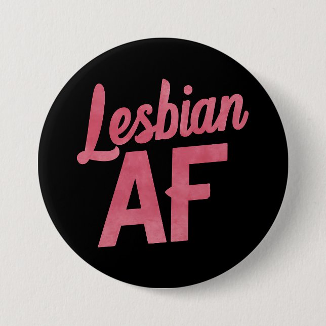 Lesbian AF Flower LGBT Pride Gay Love Parade 7.5 Cm Round Badge (Front)