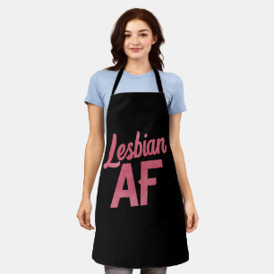 Lesbian AF Flower LGBT Pride Gay Love Parade Apron
