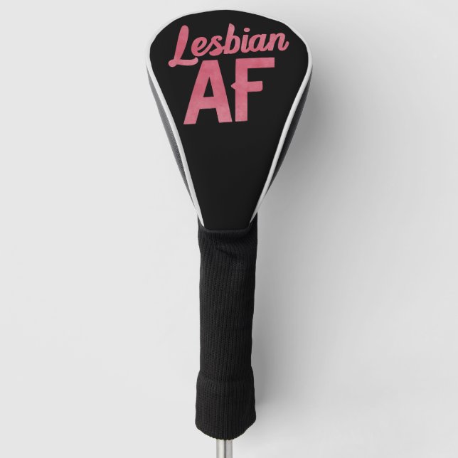 Lesbian AF Flower LGBT Pride Gay Love Parade Golf Head Cover (Front)