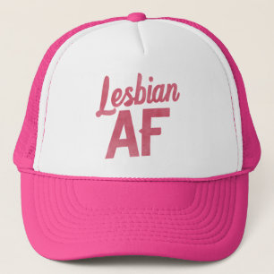 Lesbian AF Flower LGBT Pride Gay Love Parade Trucker Hat