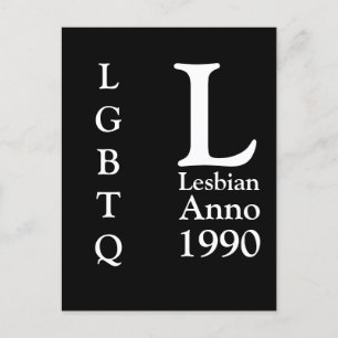 Lesbian Anno ????   Lesbian Pride Postcard