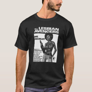 Lesbian Avengers Retro Vintage Lesbian Queer LGBTQ T-Shirt