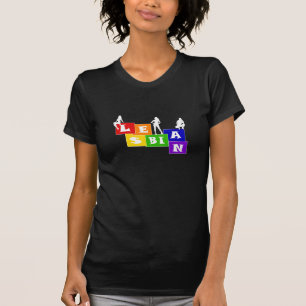 Lesbian Blocks (Dark) T-Shirt