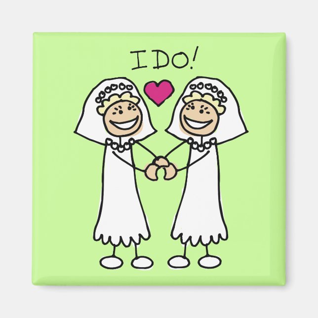 Lesbian Brides Magnet (Front)