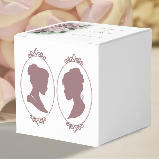 Lesbian Brides Regency Pink Roses Favour Box (Creator Uploaded)