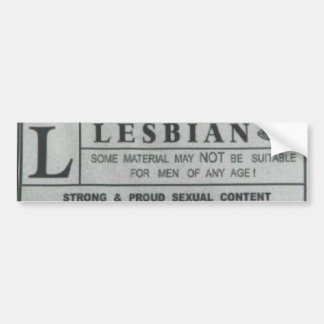 lesbian bumper sticker